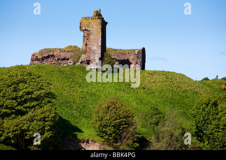 Il castello di Lunan, Montrose, Scozia Foto Stock
