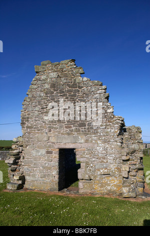 Rovine del XII secolo St Johns punto Chiesa lecale contea di Down Irlanda del Nord Regno Unito Foto Stock