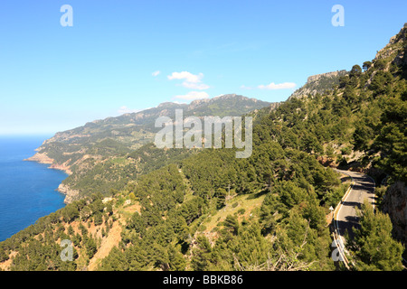 Tipico della costa mediterranea in Mallorca Foto Stock