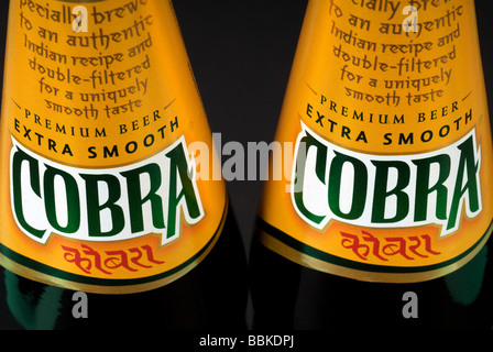 Cobra le bottiglie di birra. Foto Stock