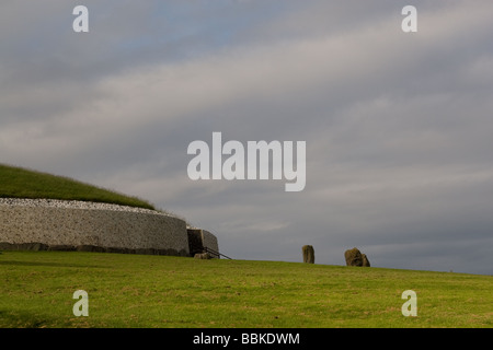 Newgrange Irlanda passaggio megalitico tomba Co Meath Irlanda Sito Patrimonio Mondiale Foto Stock