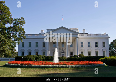 La Casa Bianca è la residenza ufficiale e il principale luogo di lavoro del presidente degli Stati Uniti Foto Stock