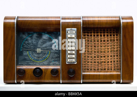 Vecchia radio B & O Foto Stock