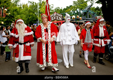 Santa Claus Parade, Bakken,, Klampenborg, Danimarca Foto Stock