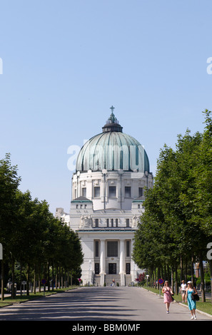 Dr Karl Lueger Gedächtniskirche nel cimitero centrale di Vienna Foto Stock