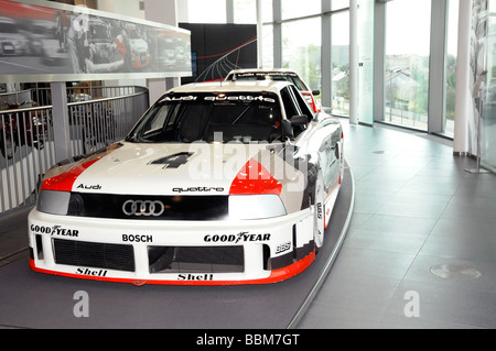 Audi V 8 Quattro, museo mobile, Audi mondo Audi di Ingolstadt, Baviera, Germania, Europa Foto Stock