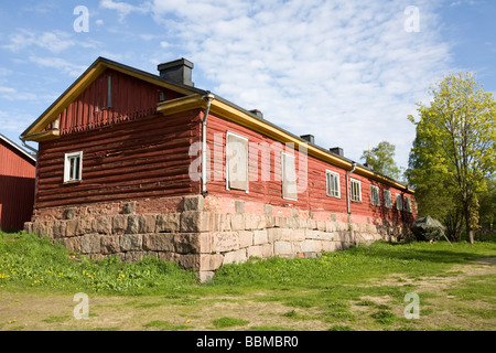 Il vecchio stabile nella fortezza di Lappeenranta Finlandia Europa Foto Stock