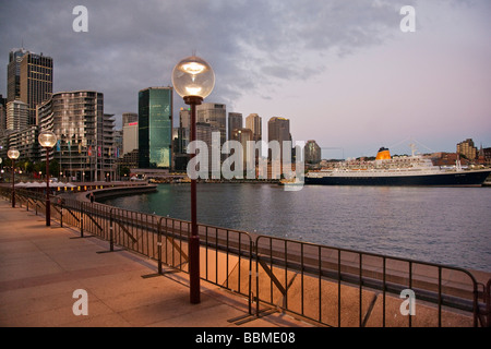 Australia Nuovo Galles del Sud. Il Circular Quay all'alba. Foto Stock