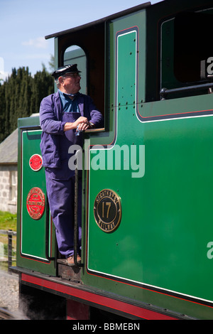 No. 17 il treno passeggeri Clansman 'Braeriach'. Strathspey restaurato Ferrovia a vapore locomotive, Boat of Garten stazione ferroviaria a vapore Aviemore, Foto Stock