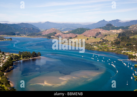 Vista dalla collina Paku Isola del nord della Nuova Zelanda Foto Stock
