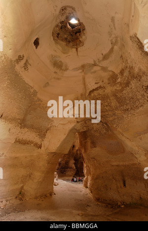 Israele Luzit cave nella regione di Shephelah Foto Stock