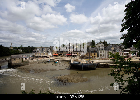 Auray verso St-Goustan Morbihan Bretagna Francia Foto Stock