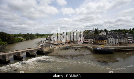 Auray verso St-Goustan Morbihan Bretagna Francia Foto Stock
