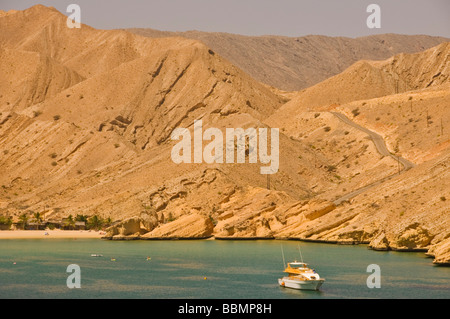 Barr Al Jissah area scenario in Muscat Oman nel Golfo di Oman Foto Stock