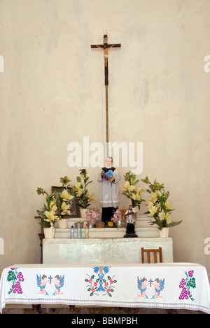Altare a Mision San Luis Gonzaga Desierto Central Baja California Sur Messico Foto Stock