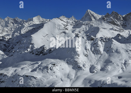 Vista delle alpi svizzere Foto Stock