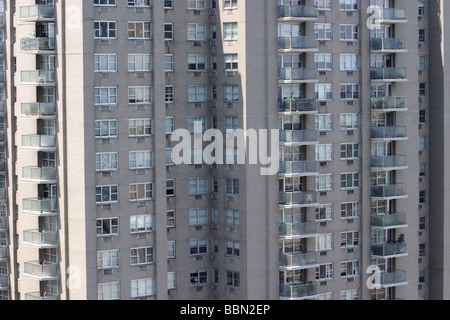 Close up di edificio di appartamenti Foto Stock