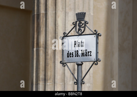 Piazza del XVIII Marzo, Berlino, Germania, Europa Foto Stock