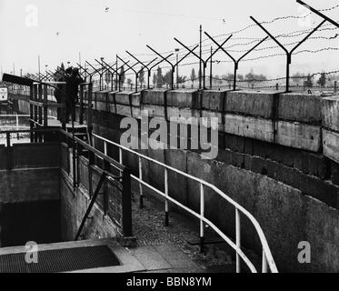 Geografia / viaggio, Germania, Berlino, muro, Potsdamer Platz, 1960s, , Foto Stock