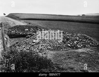 Geografia / viaggio, Germania, Confine interno tedesco, vicino Eichenberg, Hesse, 1952, Foto Stock