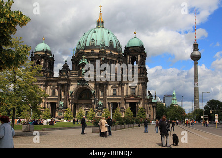 Cattedrale Berliner Dom Berlin Germania Europa Foto Stock