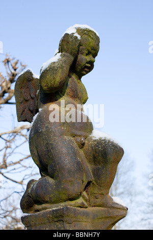 Angelo statua, Skogaholm's Kitchen Garden, Skansen (Stoccolma, Svezia) Foto Stock