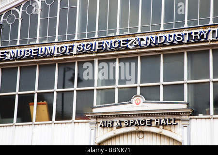 L'aria e lo spazio Hall Museo della Scienza e dell'Industria di Manchester Inghilterra England Foto Stock