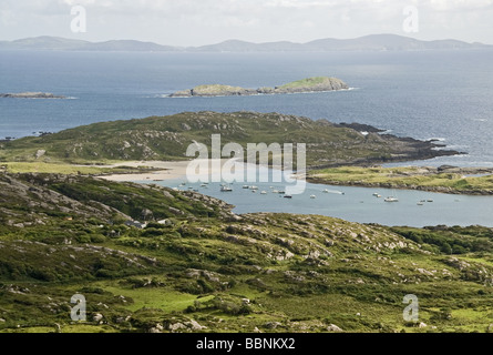 Geografia / viaggi, Irlanda, Kerry, paesaggi, vista sulla penisola di Iveragh, Ring of Kerry, Il Derrynane Bay, Additional-Rights-Clearance-Info-Not-Available Foto Stock