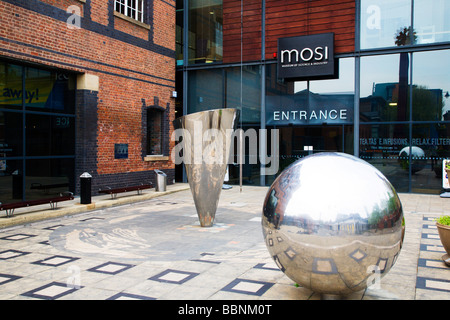 Ingresso principale museo della scienza e dell'Industria di Manchester Inghilterra England Foto Stock