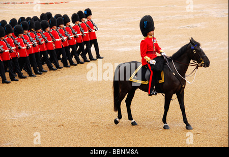 Trooping del colore Foto Stock