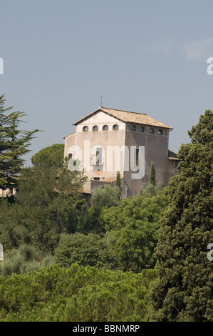 Geografia / viaggi, Italia, Roma, Palatino, chiesa di San Bonaventura al Palatino, vista esterna, Additional-Rights-Clearance-Info-Not-Available Foto Stock