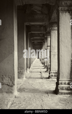 Tempio Khmer Angkor Wat, Siem Reap, Cambogia Foto Stock
