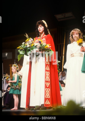 Di presiedere la cerimonia di Bard al 1989 Eisteddfod nazionale tenutosi a newport gwent, Galles. Foto Stock