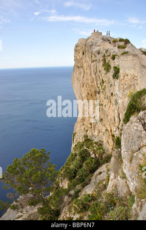 Vista dal Mirador des Colomers, Formentor, Pollenca comune, Maiorca, isole Baleari, Spagna Foto Stock