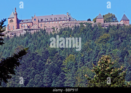 MONT SAINT ODILE ABBEY, BAS RHIN (67), l'Alsazia, Francia, Europa Foto Stock