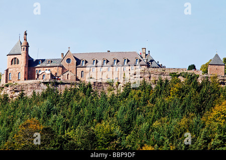 MONT SAINT ODILE ABBEY, BAS RHIN (67), l'Alsazia, Francia, Europa Foto Stock
