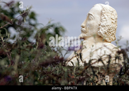 SAMUEL DE CHAMPLAIN, EXPLORER 1567-1635, il giardino di personalità, Honfleur, Calvados (14), in Normandia, Francia Foto Stock