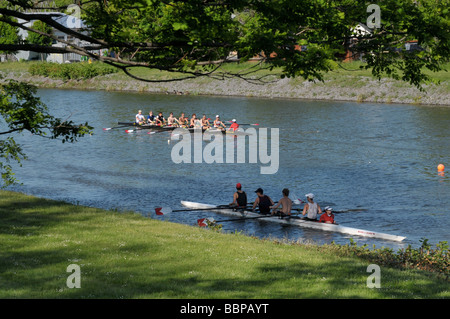 High school team a remi in formazione. Foto Stock