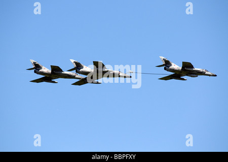 Ferte Alais Marina Francese jet fighter Super Etendart Marine il rifornimento di aria Foto Stock