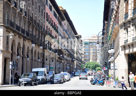 Avinguda de Jaume III, Palma de Mallorca, Maiorca, isole Baleari, Spagna Foto Stock