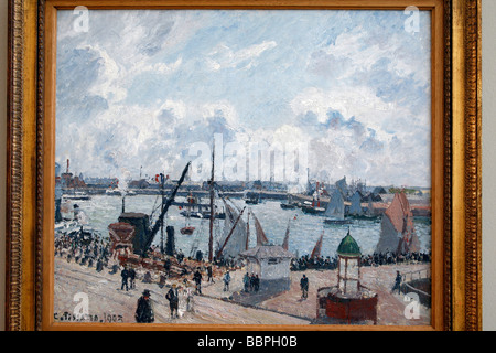 CAMILLE PISSARRO, "PORTO ESTERNO DI LE HAVRE' 1903, Museo Malraux, LE HAVRE, SEINE-MARITIME (76), in Normandia, Francia Foto Stock