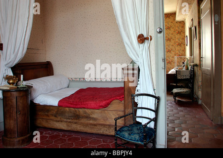 MARCEL LA CAMERA DA LETTO, tante LEONIE's House e Marcel Proust Museum, ILLIERS-COMBRAY, EURE-ET-LOIR (28), Francia Foto Stock