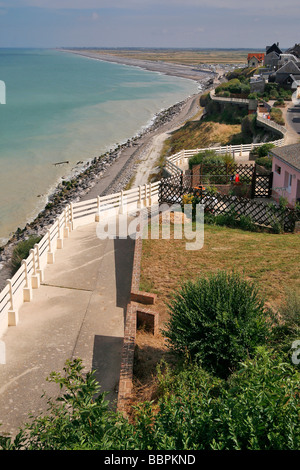 La vista della baia, AULT, SOMME (80), Picardia, Francia Foto Stock