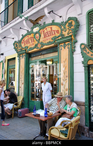 Forn des Teatre cafe, Plaça Weyler, Palma de Mallorca, Palma comune, Maiorca, isole Baleari, Spagna Foto Stock