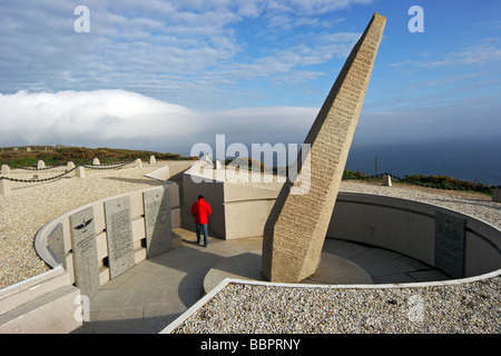 Monumento alle vittime di aviazione navale, CROZON penisola di Cap de la CHEVRE, Finisterre (29), Brittany, Francia Foto Stock