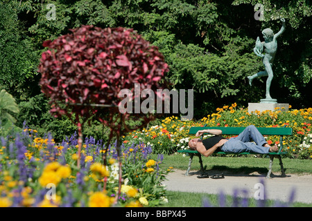 GRAND ROND giardini pubblici, Toulouse, haute-Garonne (31), Francia Foto Stock