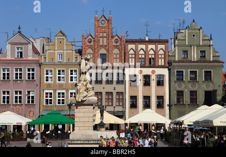 La Polonia Poznan Piazza del Mercato Vecchio Foto Stock