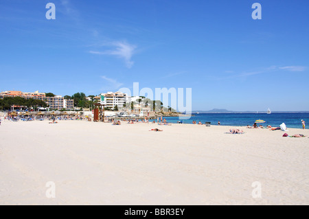 Platja des carregador, Palmanova, Calvia comune, Maiorca, isole Baleari, Spagna Foto Stock