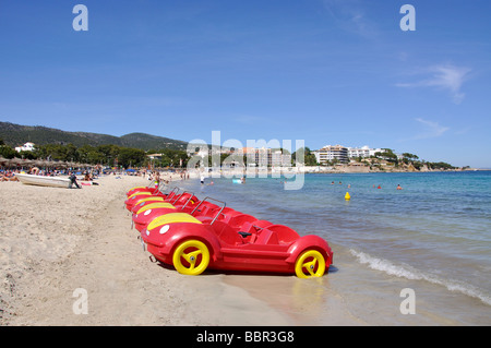 Platja des carregador, Palmanova, Calvia comune, Maiorca, isole Baleari, Spagna Foto Stock