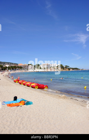 Platja des carregador, Palmanova, Calvia comune, Maiorca, isole Baleari, Spagna Foto Stock